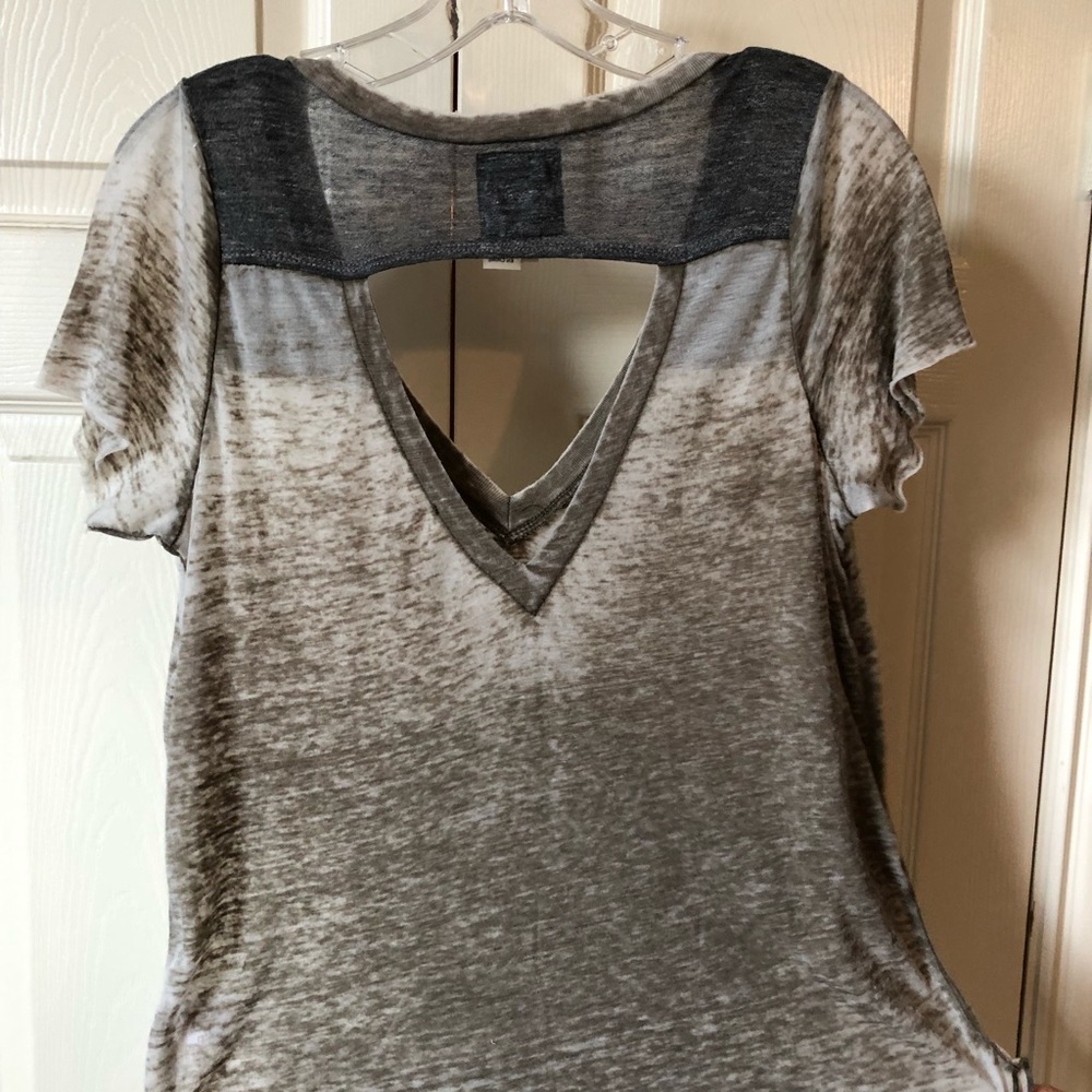 Burnout Tee with Back Cutout